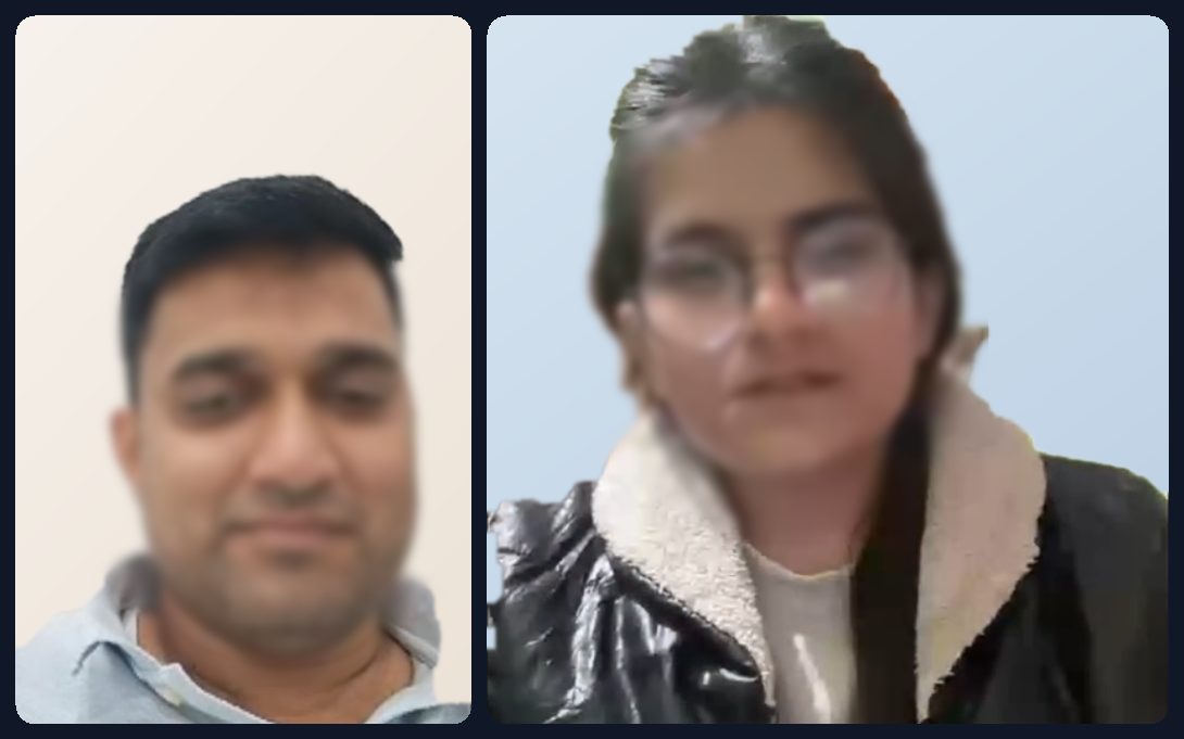 Adult learners practising spoken English in a live online class